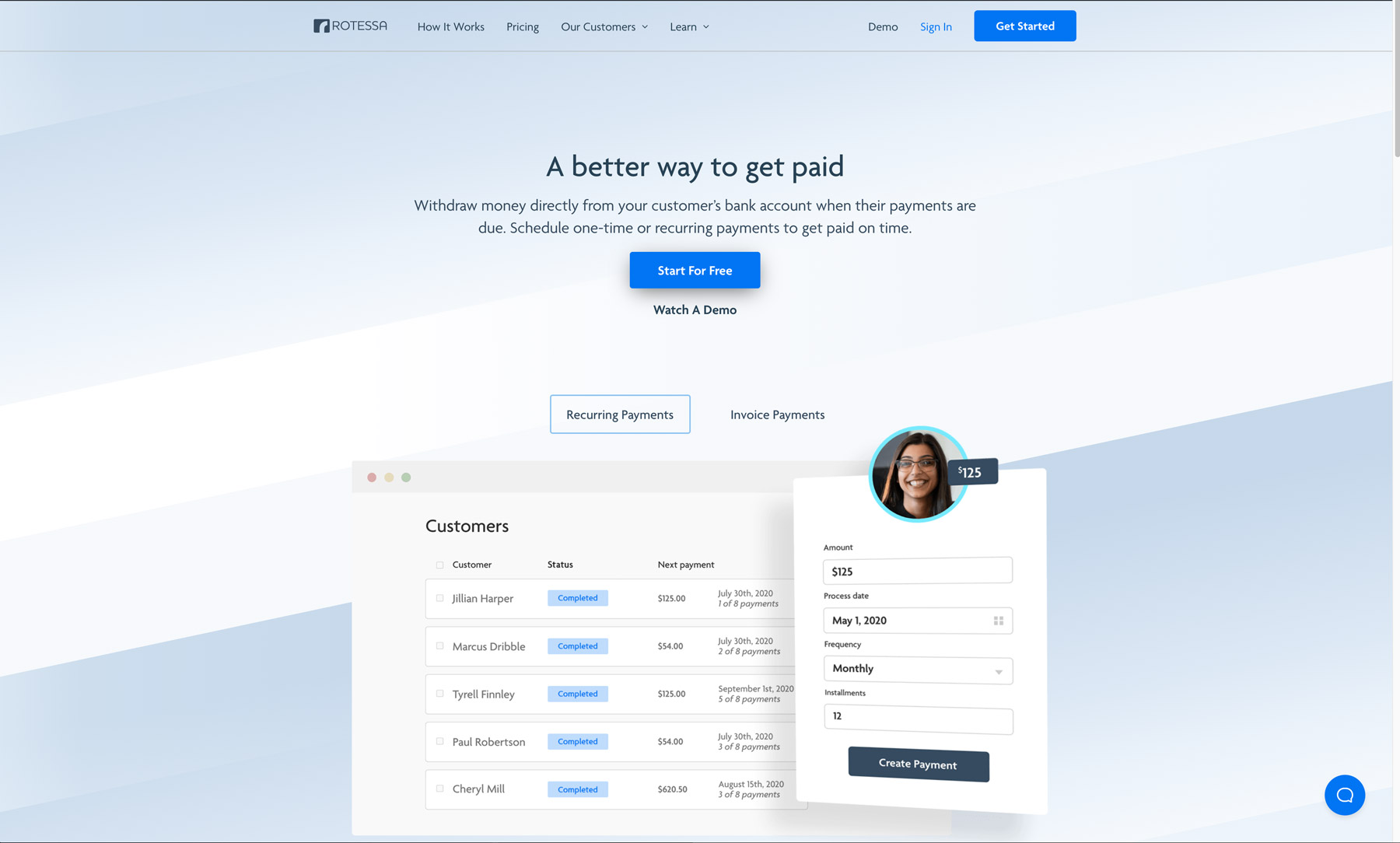 Rotessa Payments | Collect Ongoing Payments With Ease