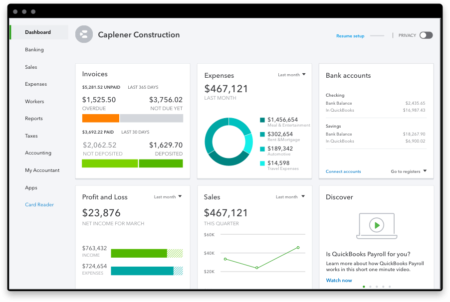 Accounting Software for Small Business Canada | QuickBooks Online