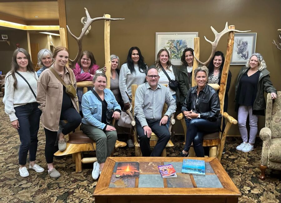 The Embrace Orthodontics team in their office