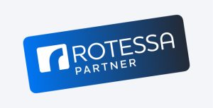 Rotated Rotessa Partner badge